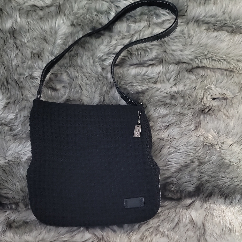 The Sak Bag  Black Knit Shoulder Bag